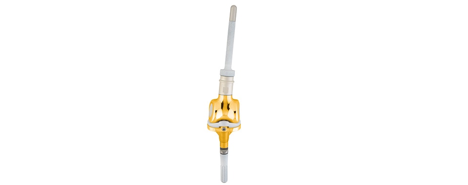MUTARS® Femur Distal cu genunchi GenuX® MK (render oficial Implantcast)